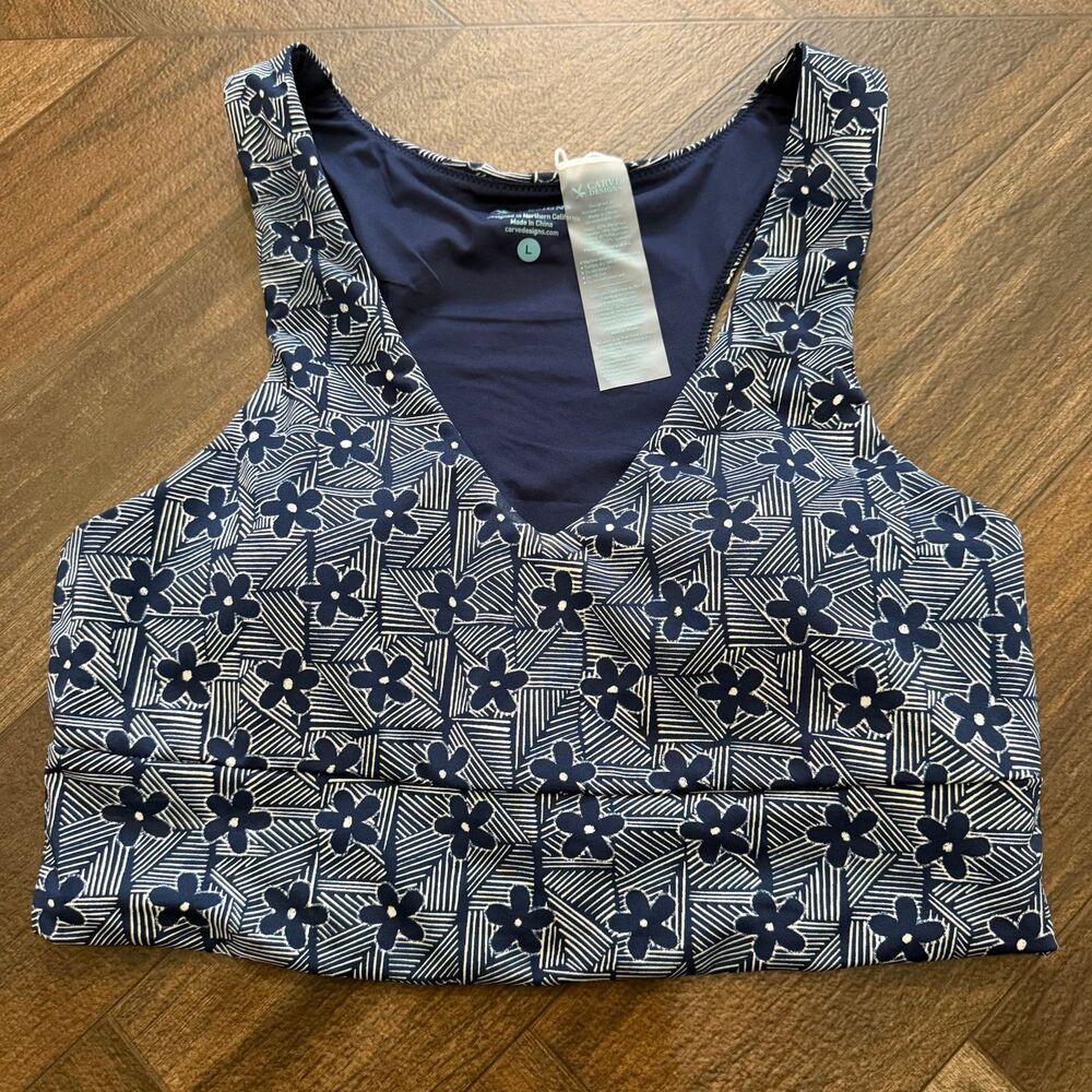Carve Designs Tofino Swim Top V-Neck High Support